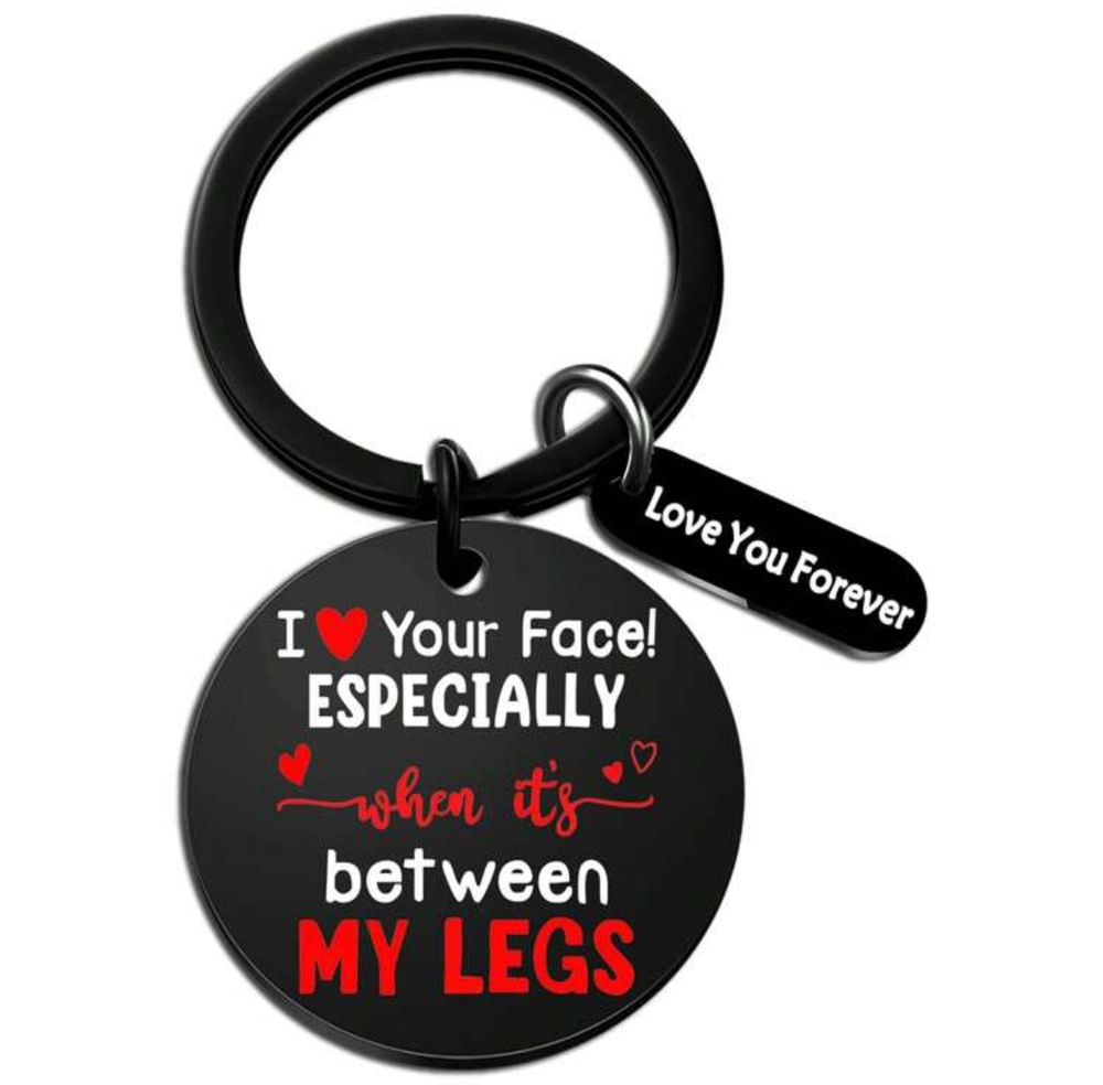 3/$25 I Love Your Face Stainless Steel Keychain NEW